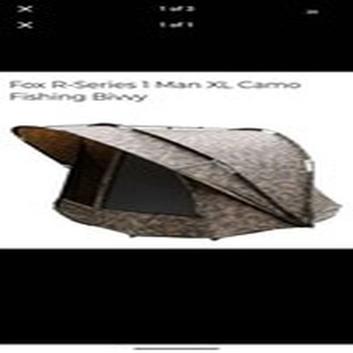 Fox R-Series 1 Man XL Camo Fishing Bivvy Tent