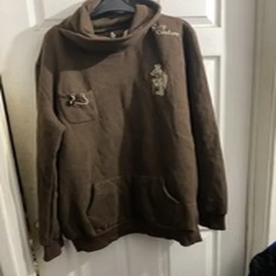 Carp Couture Dark Brown Cowl Neck Sweatshirt 3XL XXXL