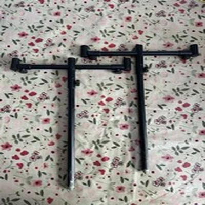 Black Aluminium 3 Rod Buzz Bars and 2 12inch Adjustable To 20inch Bank Sticks