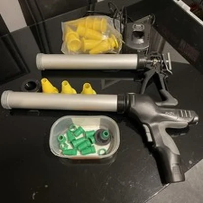 Cox Easypower gun and  Deluxe Sausage Gun carp fishing bait making