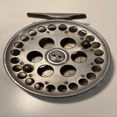 Harry Reynolds 4.75″ Early Centrepin Trotting Reel Green Handles