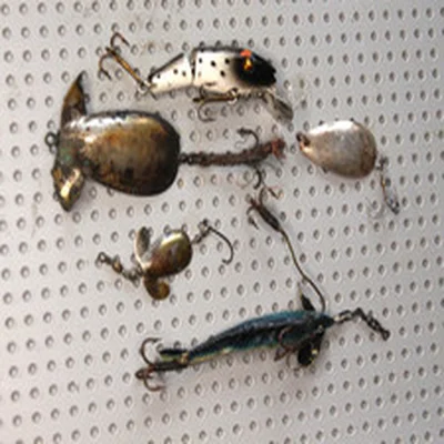 Vintage FISHING LURES with Hooks lot of 5