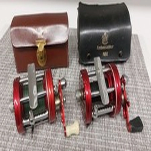 Vintage ABU Ambassadeur  No 6000  2x Reels , Cases And Spare Spools X3