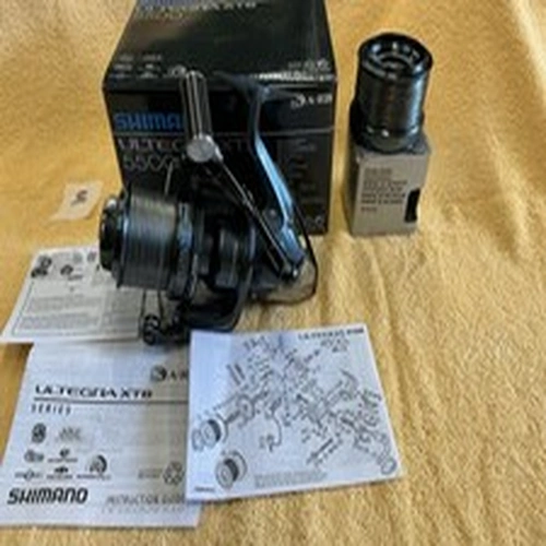 Shimano Ultegra 5500 XTB Spinning Fishing Reel Baby Blue with Big Pits