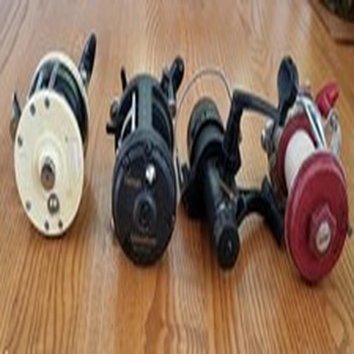 COLLECTION OF 4 VINTAGE  FISHING REELS- MITCHELL, TWO SHIMANO & K.P.MORRITT LTD