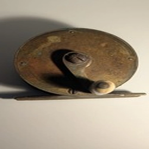 Vintage 2 1/4" Brass Fly Fishing Reel in Good Condition