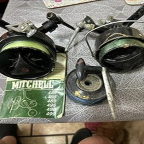 Sea Fishing Reels Vintage Mitchell 498 - Mitchell 387 Working