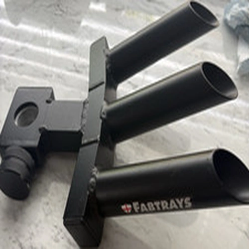 FABTRAYS Adjustable 3 Rod  Mounted Holder Black Metal