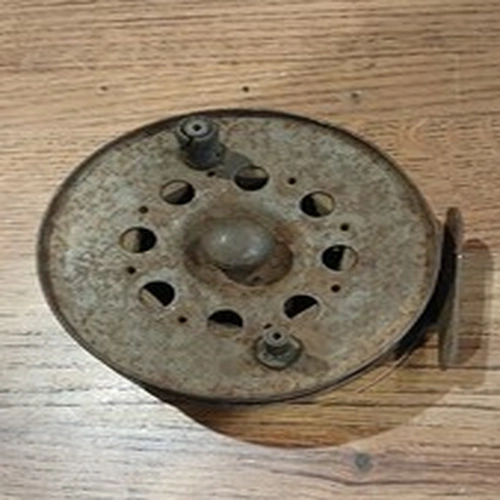 Vintage Fishing Reel. Steel & Brass.