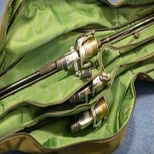 3 x Shimano carp  rods and reels and holdall