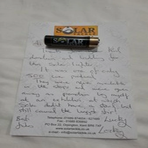 Rare Solar Lighter With Letter Of Authenticity