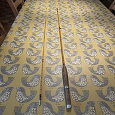 Rare Hardy C C De France 8ft 2 piece Palakona split cane fly fishing rod