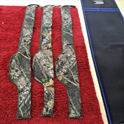 3 x 13ft Camo Rod Sleeves by NEVIS - Pre owned and well used