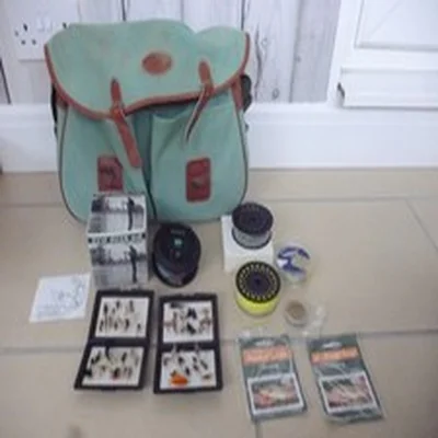 Fly Fishing Bundle-Eco Disk 68 Reel -Spare Spools- Flies -Bag & Other Bits