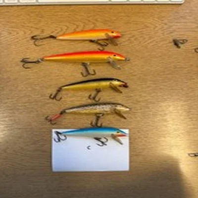 FIVE X RAPALA LURES COUNTDOWN-85-110MM  (C)