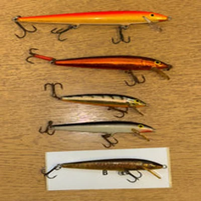 FIVE X RAPALA LURES FLOATING-80-130MM (B)