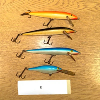 FOUR X RAPALA LURES  COUNTDOWN & DEEP DIVE 60-110MM (E)