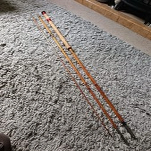 Rodrill Vintage Split Cane Fishing Rod with Cork Handle