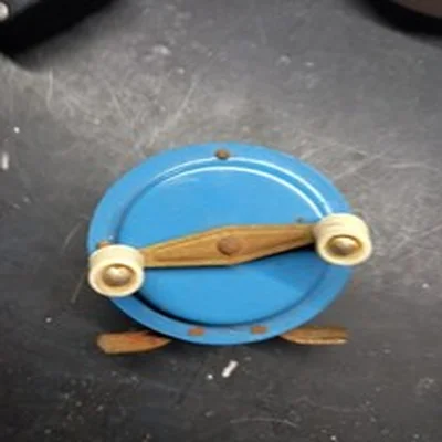 Vintage Kiddies Tin Plate Fishing Reel