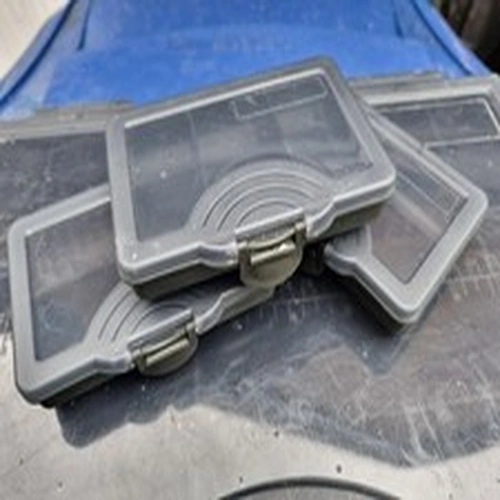 Carp Cat Fishing Tackle Box And 3 Bits Boxes Used But All Catches Fully Working