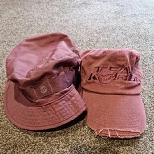 Selection of 2 Korda Hats Thinking Tackle Cap and Korda Boonie Hat Carp Fishing