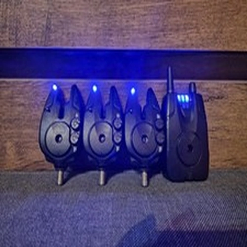 Fox MX Micron 3 Rod Bite Alarm Set & Receiver CEI192 Carp Fishing