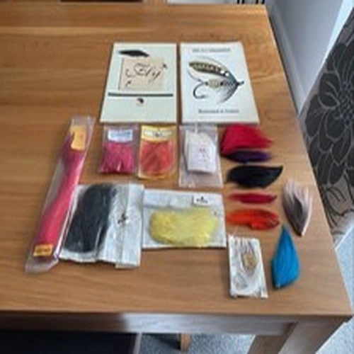 Selection of Fishing/Fly-Tying Furs + 2 Fly Dressing/Fly Collection Booklets
