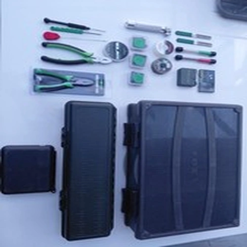 Fox Double SidedTackle Box and Rig Boxes - Job Lot with Tackle. Korda/Jag