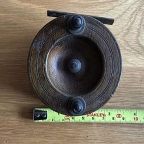  Wood & Brass Vintage 3 inch Fishing Reel Wooden