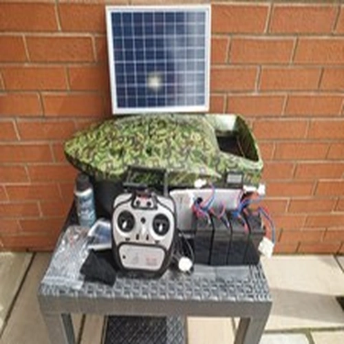 Lake Reaper Camo Bait Boat , Solar Panel, Rucksack & Upgrades