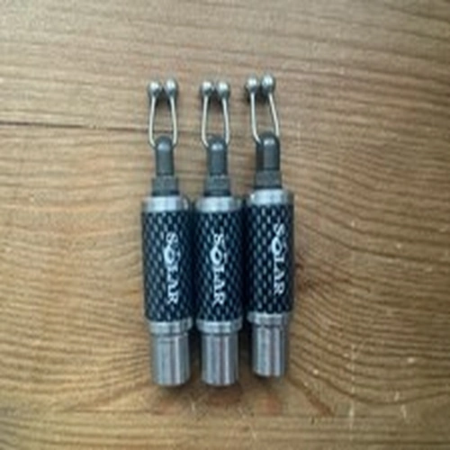 Solar Tackle Flouro Bobbins Rare Black Hanga Ball Line Clips Stainless Caps