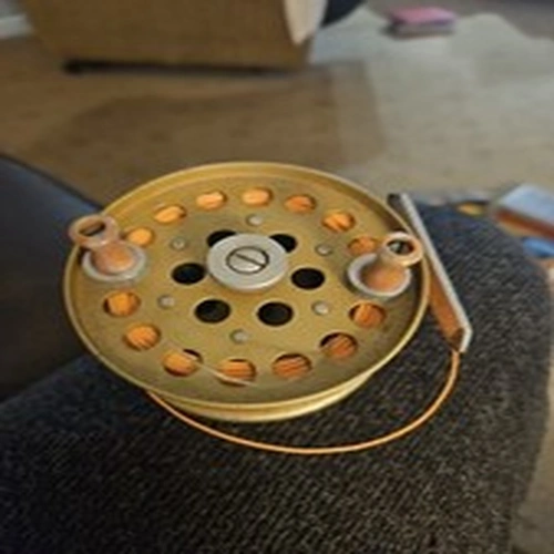 Vintage Belaco German Centre Pin Fly Fishing Reel Centre Pin  Aluminum Angling
