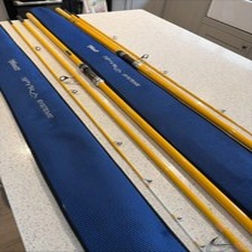 2 X VERCELLI SPYRA SYSTEME SEA FISHING RODS 4.1m CW 100/200g EXCELLENT COND SEA