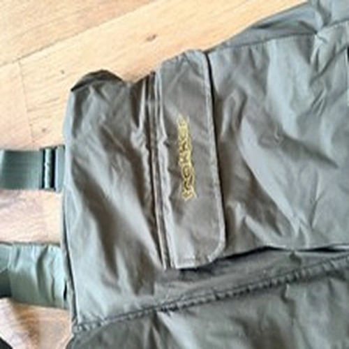 Trakker waterproof fishing salopettes size medium