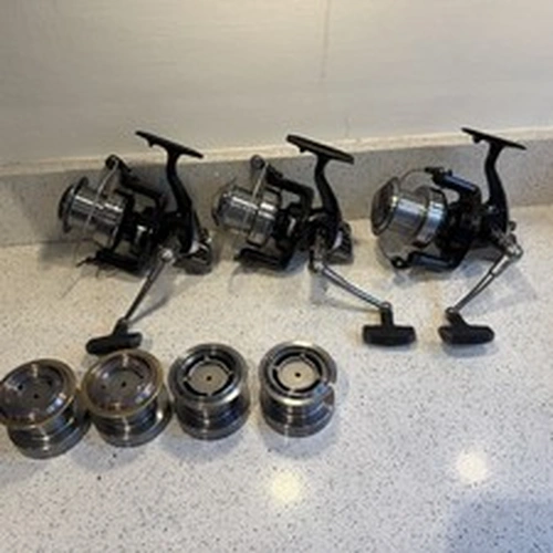 3x DAIWA EMCAST 5000 EVO BIG PIT CARP FISHING REELS SPARE SPOOLS CARP FISHING 🐠