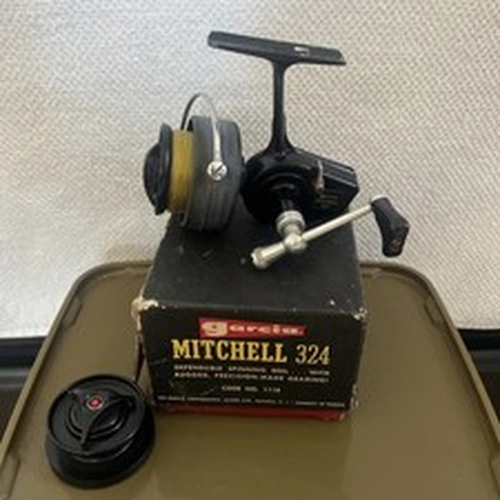 Mitchell 324 Fishing Reel Vintage with Spare Spool
