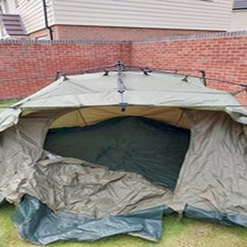2-Man Bivvy Shelter Green Bivvy System, Pram Style with Groundsheet and Pegs