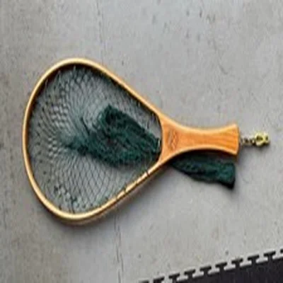 Traditional Wood Framed Fishing Net for Trout
