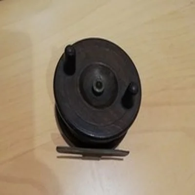Vintage wooden centrepin fishing reel