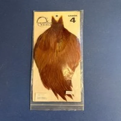 CHANTICLEER  #4 NECK RED GAME  -FLY TYING