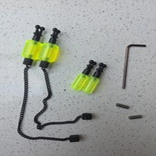 Cygnet Clinga Dumpy Indicators X 2 Green With Black Chain Plus Extras Used Carp