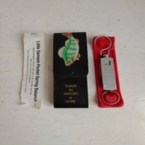 Vintage Little Samson 14lb English Made Metal Anglers Scale | Boxed (FO)