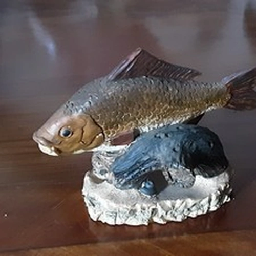 The Anglers Showcase Collection Danbury Mint Fish Common King Carp Fishing Model