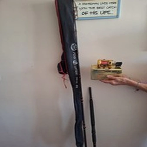Penn 410 Uptide rod 9'-6'' and Penn 965 Reel. Hardly used. Will sell separately.