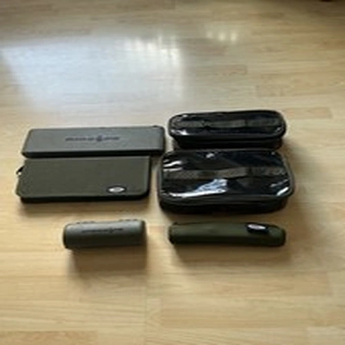 tackle boxes rig boards bivvy light