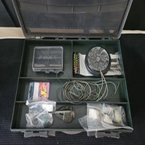 Fox Medium Double Sided Tackle Box for Carp Fishing Loaded With End Tackle