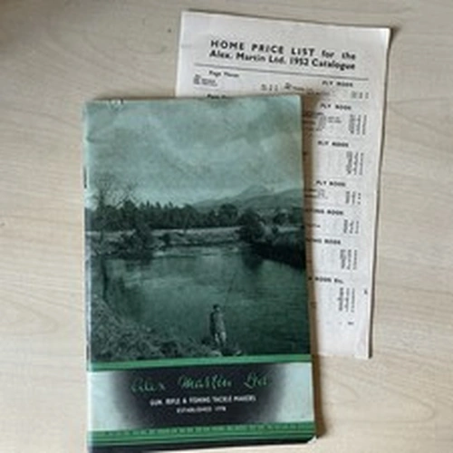 ALEX MARTIN CATALOGUE 1952 FISHING TACKLE MAKERS Vintage Rods, Reels, Flies