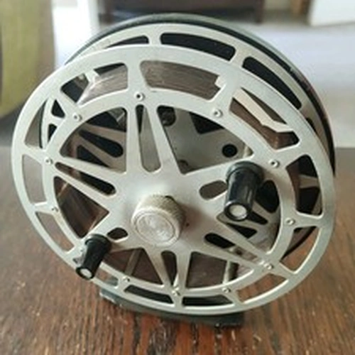 Vintage Soviet USSR Centre Pin Fishing Reel "Nevskaya" Leningrad Metal 1980s