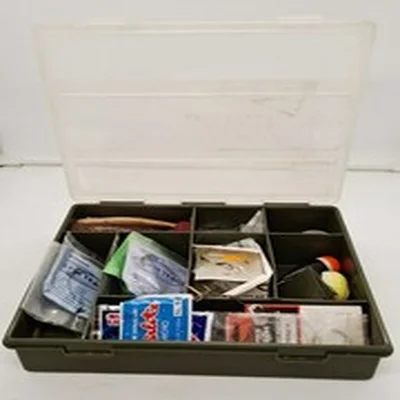 Predator Fishing Tackle Box Snap Floats Drennan Wire Trace Treble Rigs Hooks  