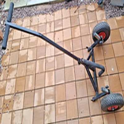 Fishing Trolley 2 Wheel Wheels Pneumatic Steel Coarse River Lake Pond Canal 